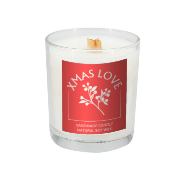 Logo trade advertising products picture of: Soy candle 190g Christmas love