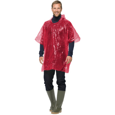 Logotrade promotional giveaway image of: Xina rain poncho in storage ball with keychain