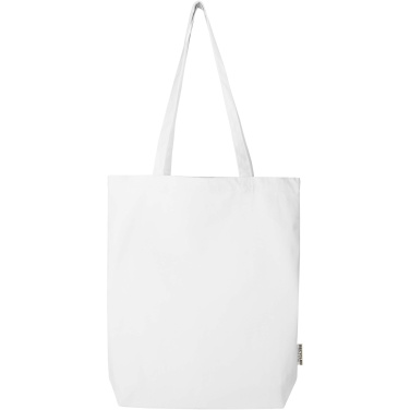 Logo trade promotional giveaway photo of: Florida 270 g/m² GRS recycled tote bag 10L