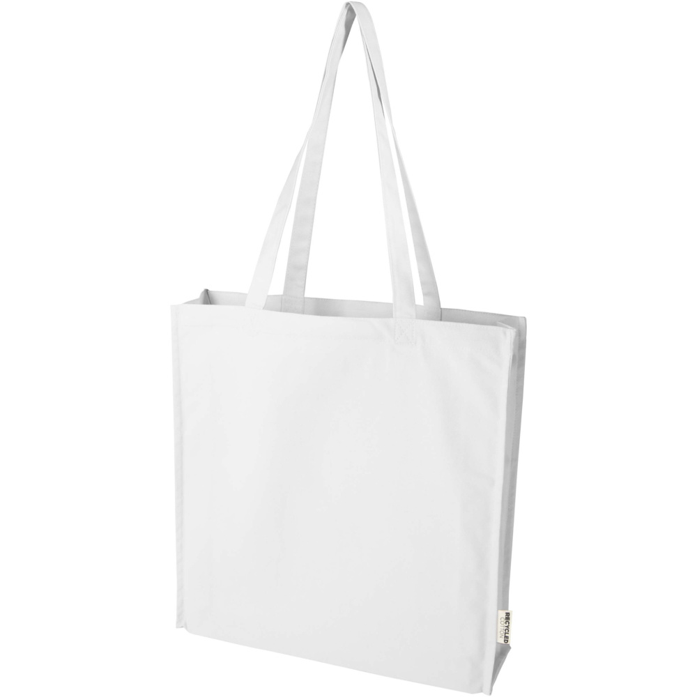 Logotrade promotional product picture of: Florida 270 g/m² GRS recycled gusset tote bag 14L