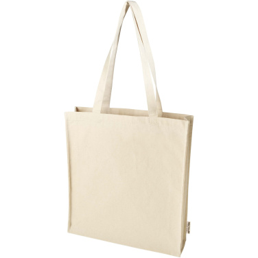 Logotrade promotional giveaways photo of: Florida 270 g/m² GRS recycled gusset tote bag 14L