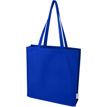 Logo trade advertising products picture of: Florida 270 g/m² GRS recycled gusset tote bag 14L