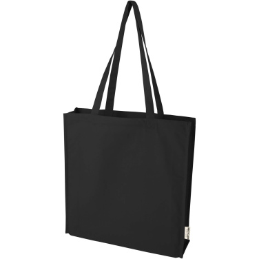 Logo trade promotional merchandise picture of: Florida 270 g/m² GRS recycled gusset tote bag 14L