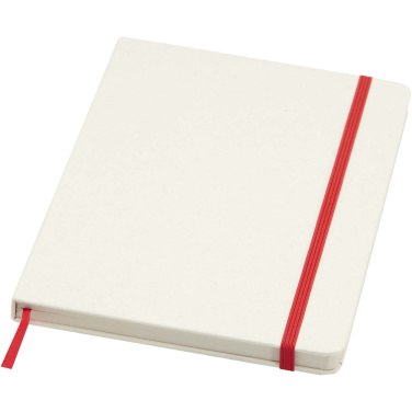 Logo trade corporate gifts image of: Bass A5 recycled hard cover notebook with lined pages