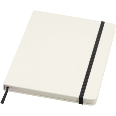 Logo trade promotional product photo of: Bass A5 recycled hard cover notebook with lined pages