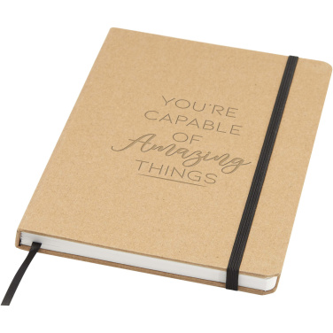 Logo trade advertising products image of: Holm A5 stone paper hard cover notebook with lined pages