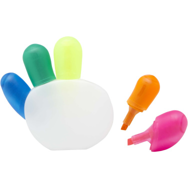 Logo trade promotional merchandise image of: Patina 5-colour highlighter