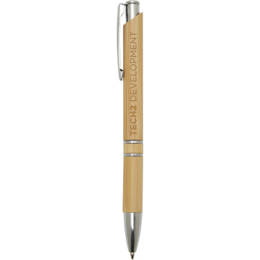 Logotrade promotional merchandise image of: Wicker bamboo ballpoint pen