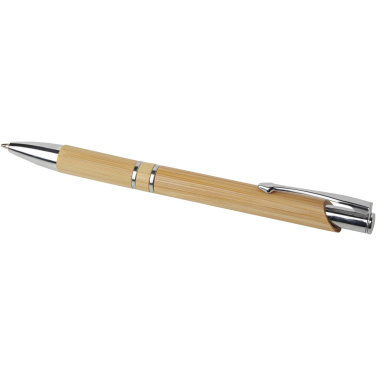 Logo trade promotional giveaway photo of: Wicker bamboo ballpoint pen