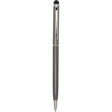 Logo trade corporate gift photo of: Ore aluminium ballpoint pen with stylus