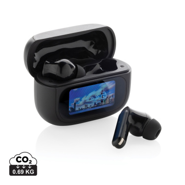 Logotrade promotional merchandise photo of: Airtune RCS recycled plastic ANC earbuds with touch screen