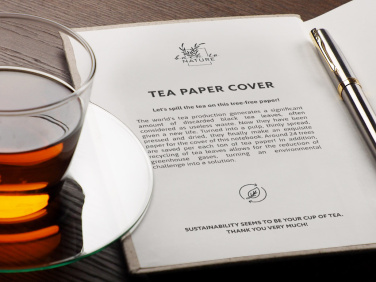 Logotrade promotional gift image of: Recycled Tea Notebook 209734000