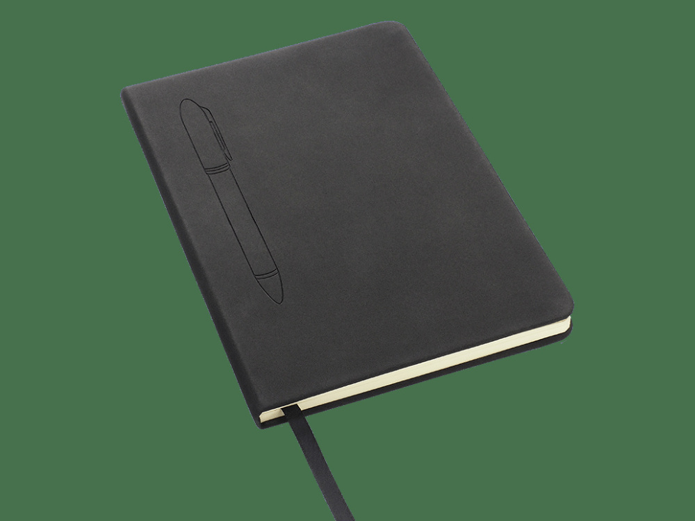 Logo trade business gift photo of: Magnetic notebook with a pen 124715100