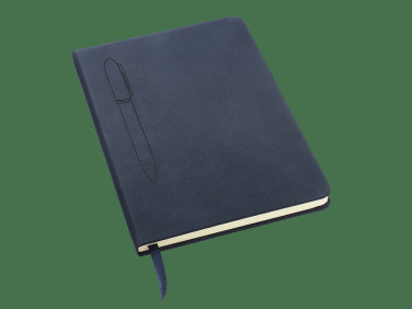 Logo trade promotional merchandise picture of: Magnetic notebook with a pen 124715100