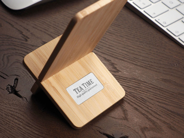 Logo trade promotional merchandise image of: Wooden telephone stand 1834292