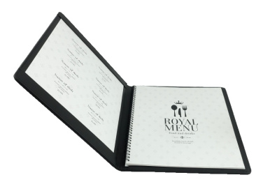 Logo trade corporate gifts image of: Menu cover 1078119