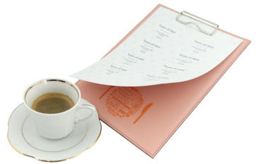 Logo trade promotional giveaways image of: Clipboard menu 1028094