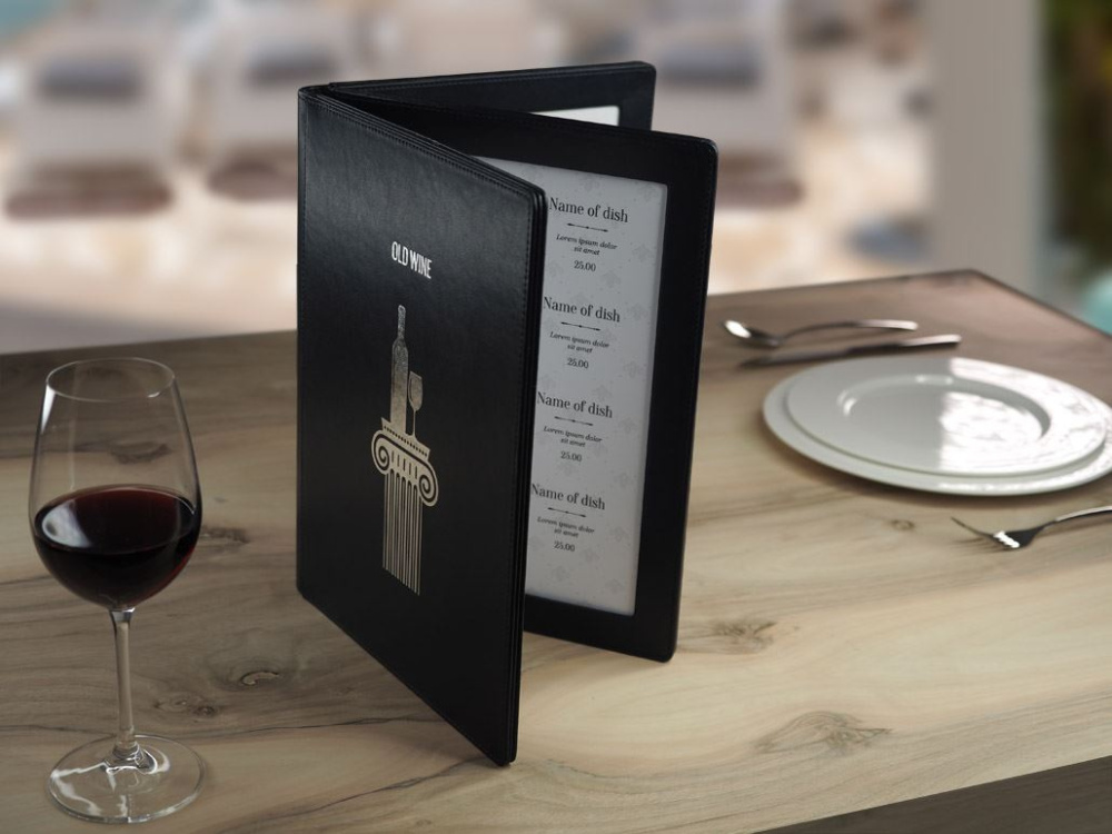 Logo trade promotional merchandise photo of: Menu cover 1065119