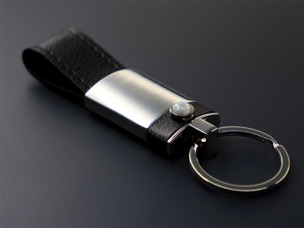 Logo trade advertising products image of: Moonstone Keyring 1295095