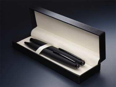 Logotrade promotional merchandise picture of: Obsidian stone Pen set 1290036