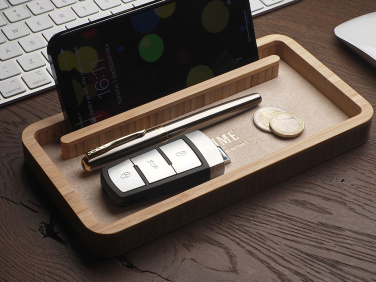 Logo trade promotional item photo of: Wooden desk organiser 1850292