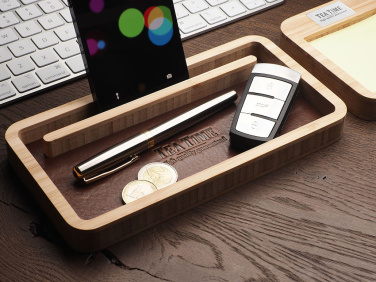 Logo trade business gift photo of: Wooden desk organiser 1852292