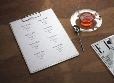 Logo trade business gift photo of: Clipboard menu 1122119