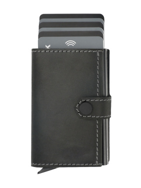 Logo trade advertising products image of: RFID wallet - Hunter Leather 2109284