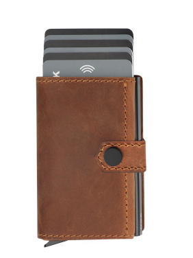 Logo trade promotional products picture of: RFID wallet - Hunter Leather 2109284