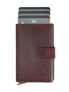 Logo trade corporate gifts image of: RFID wallet - Hunter Leather 2109284