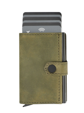 Logo trade promotional giveaways image of: RFID wallet - Hunter Leather 2109284