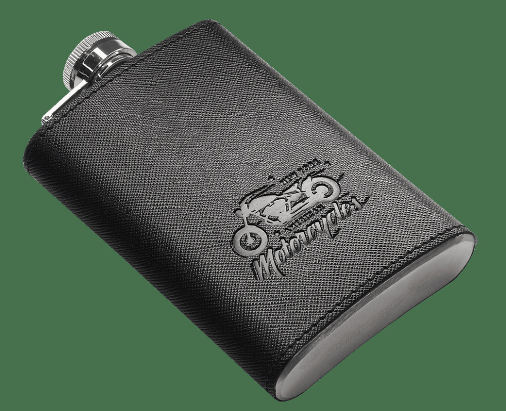 Logo trade promotional giveaways image of: Hip flask 426113