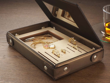 Logo trade promotional giveaways image of: Jewellery box 1674094