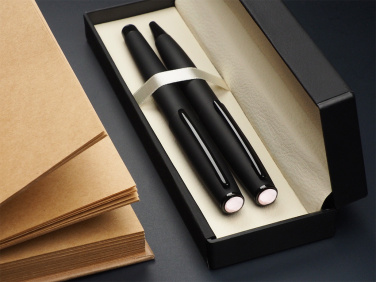 Logo trade business gift photo of: Opal stone Pen set 1286036