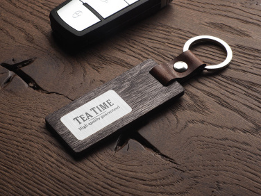 Logo trade promotional products image of: Wooden keyring 1853121