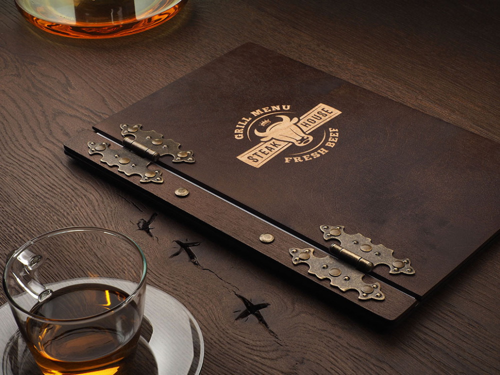 Logo trade promotional giveaways picture of: Menu cover 1862121