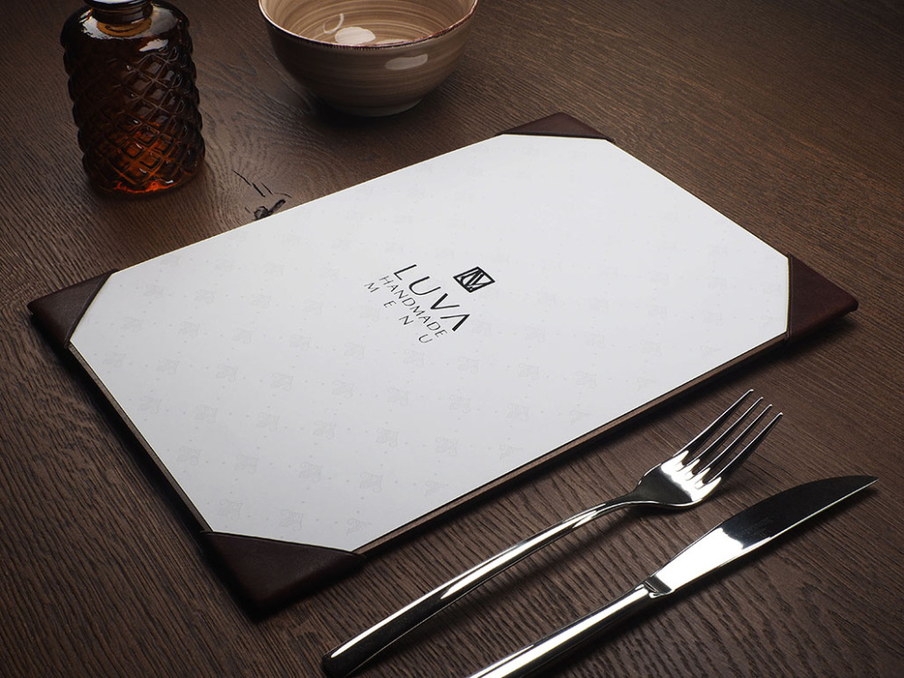 Logo trade promotional merchandise image of: Menu pad 1869121