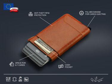 Logo trade advertising products image of: RFID wallet 593141