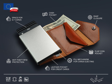 Logo trade promotional merchandise photo of: RFID wallet 1931141