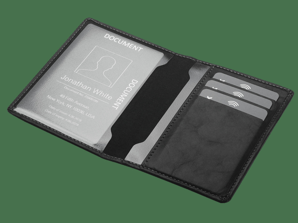 Logo trade advertising products image of: Document wallet 889329