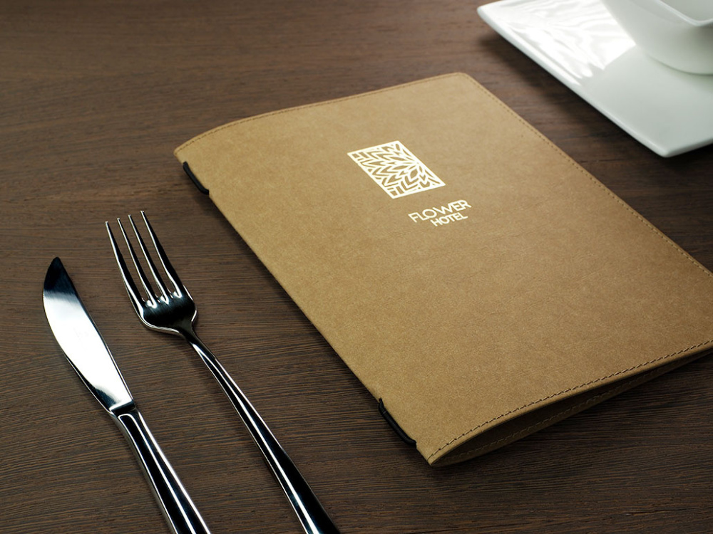 Logo trade advertising products image of: Menu cover Ambiente 1181106