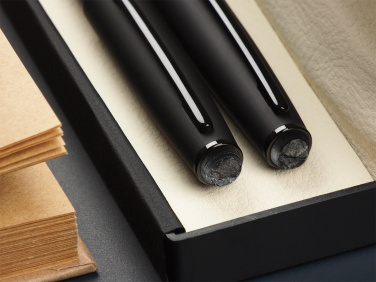 Logo trade corporate gifts picture of: Pen set with coal 2094036