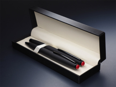 Logo trade promotional item photo of: Coral stone Pen set 1285036