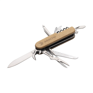 Logo trade advertising product photo of: Beechwood Pocket knife