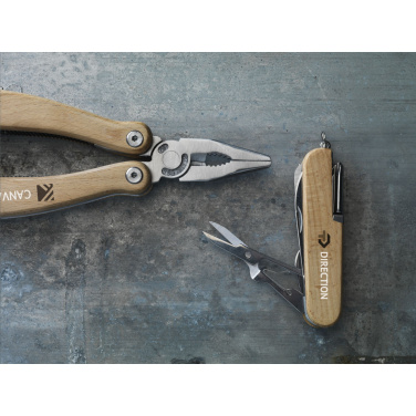 Logo trade promotional giveaway photo of: Beechwood Pocket knife