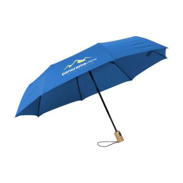 Logo trade advertising products image of: Michigan foldable RCS RPET umbrella 21 inch