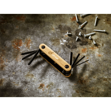 Logotrade corporate gift image of: Bamboo Black Tool multi tool