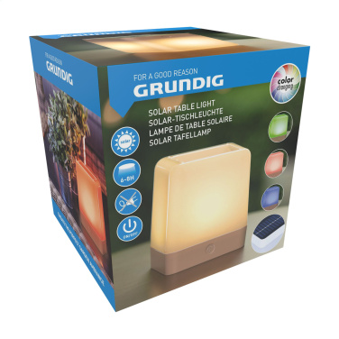 Logo trade promotional item photo of: Grundig Lumo Solar Table Lamp