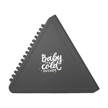 Logo trade business gifts image of: Ice Scraper Triangle