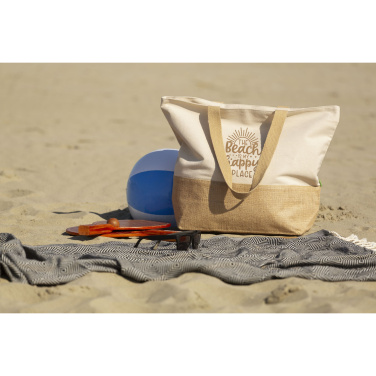 Logo trade promotional products image of: Cancun Beachbag Organic Cotton (320 g/m²)